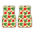 Cute Tropical Watermelon Pattern Print Front Car Floor Mats