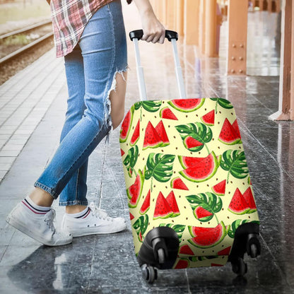 Cute Tropical Watermelon Pattern Print Luggage Cover GearFrost