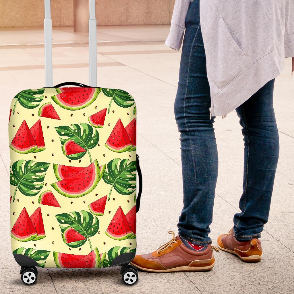 Cute Tropical Watermelon Pattern Print Luggage Cover GearFrost