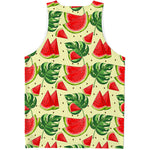 Cute Tropical Watermelon Pattern Print Men's Tank Top