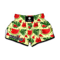 Cute Tropical Watermelon Pattern Print Muay Thai Boxing Shorts
