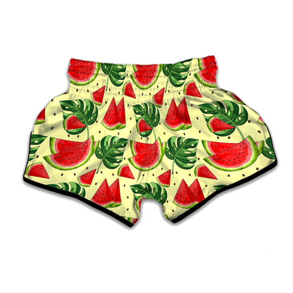 Cute Tropical Watermelon Pattern Print Muay Thai Boxing Shorts