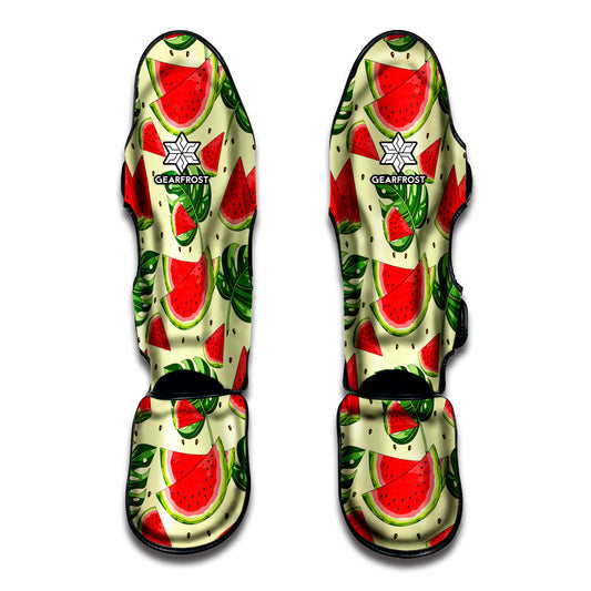 Cute Tropical Watermelon Pattern Print Muay Thai Shin Guard