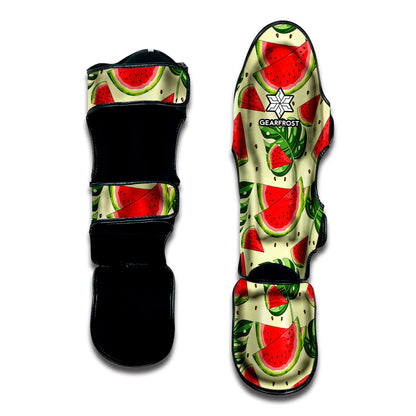 Cute Tropical Watermelon Pattern Print Muay Thai Shin Guard
