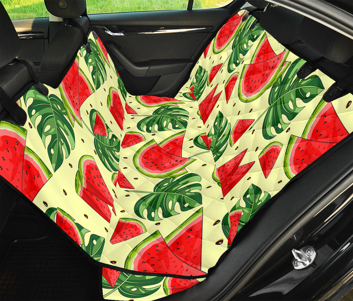 Cute Tropical Watermelon Pattern Print Pet Car Back Seat Cover