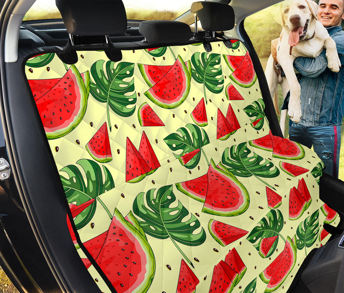 Cute Tropical Watermelon Pattern Print Pet Car Back Seat Cover
