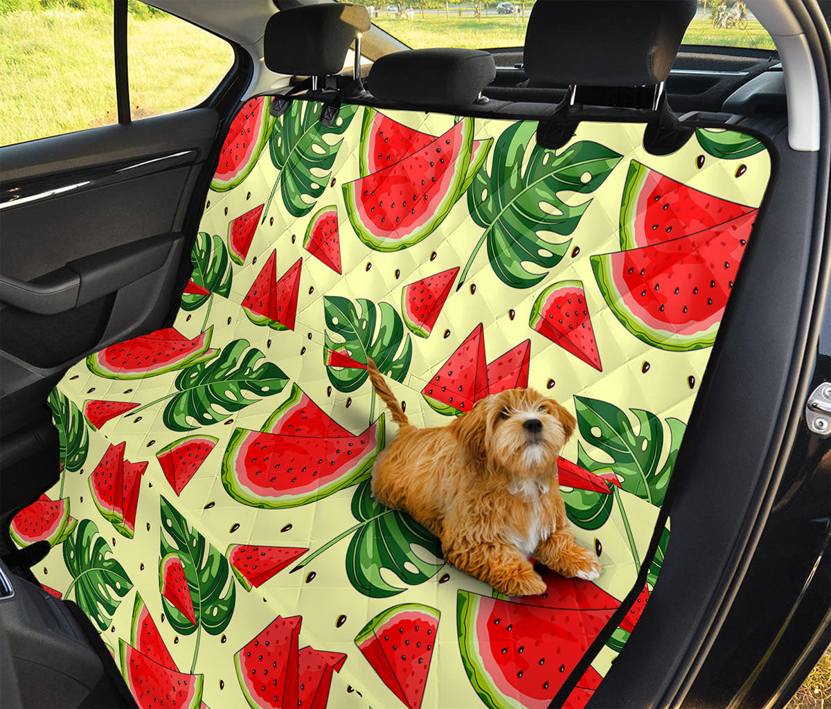 Cute Tropical Watermelon Pattern Print Pet Car Back Seat Cover
