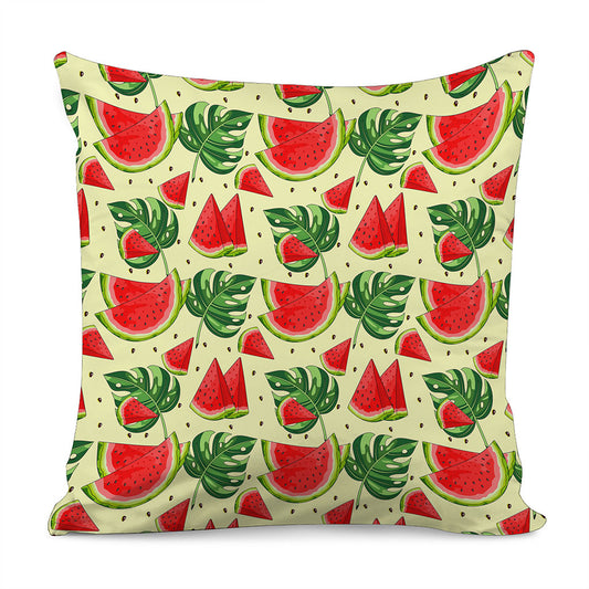 Cute Tropical Watermelon Pattern Print Pillow Cover