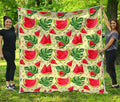Cute Tropical Watermelon Pattern Print Quilt
