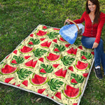Cute Tropical Watermelon Pattern Print Quilt