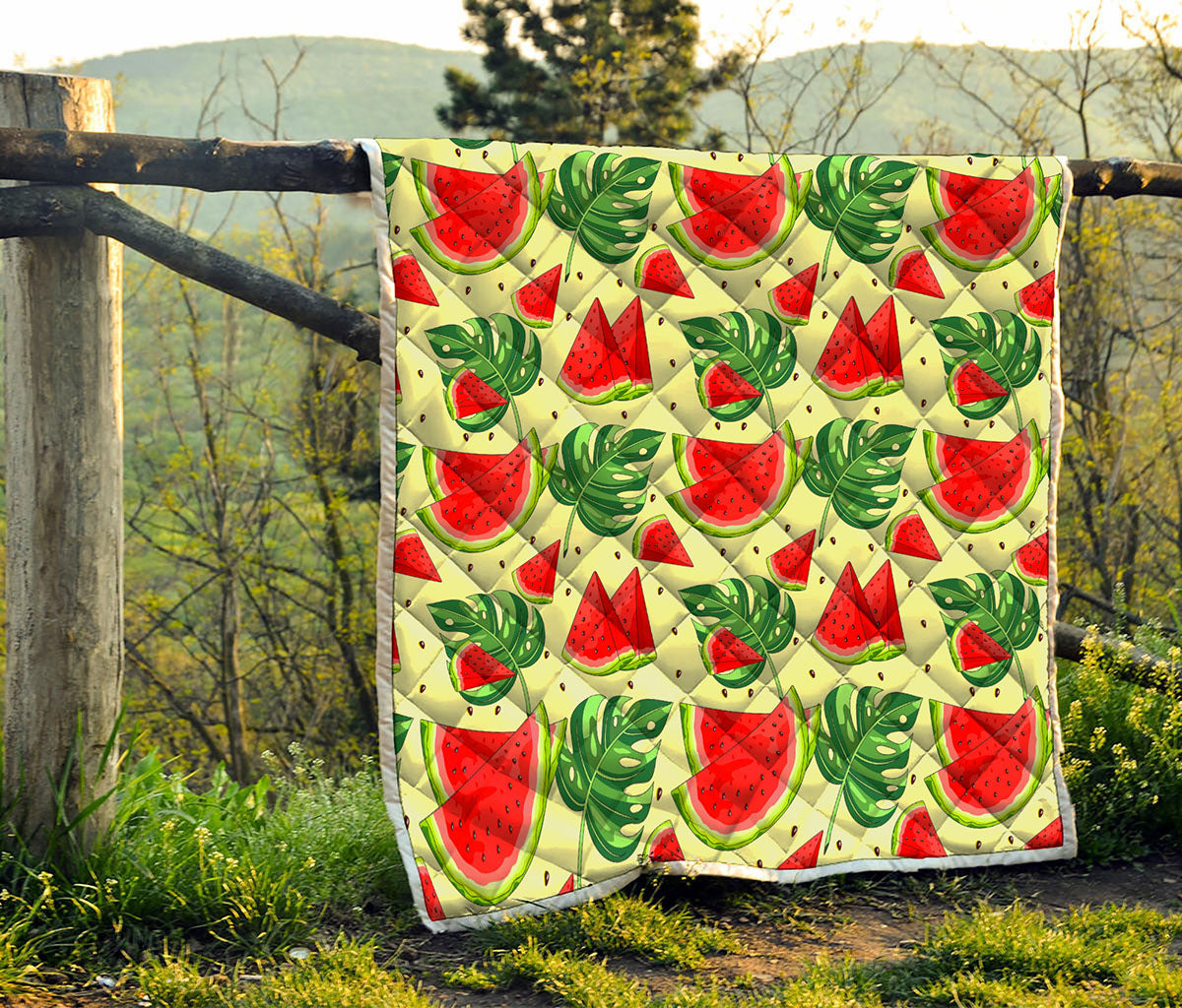 Cute Tropical Watermelon Pattern Print Quilt