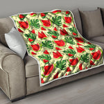 Cute Tropical Watermelon Pattern Print Quilt