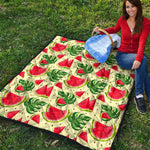Cute Tropical Watermelon Pattern Print Quilt
