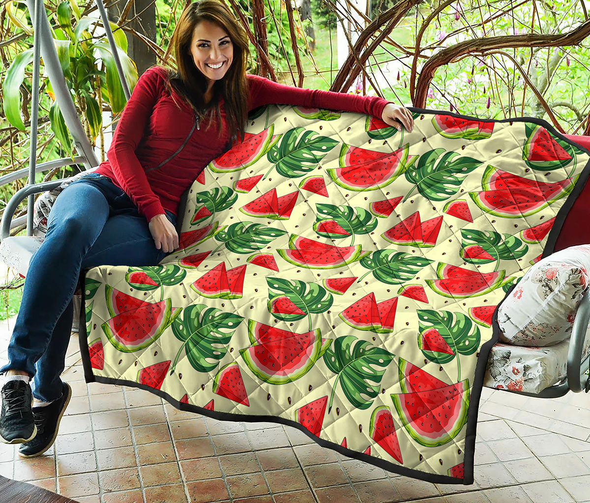 Cute Tropical Watermelon Pattern Print Quilt