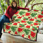 Cute Tropical Watermelon Pattern Print Quilt