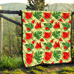 Cute Tropical Watermelon Pattern Print Quilt
