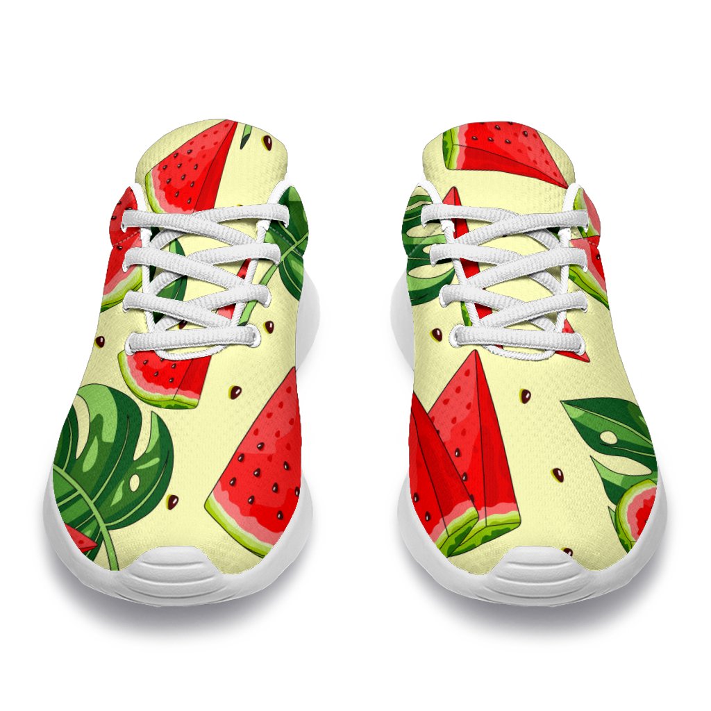 Cute Tropical Watermelon Pattern Print Sport Shoes GearFrost