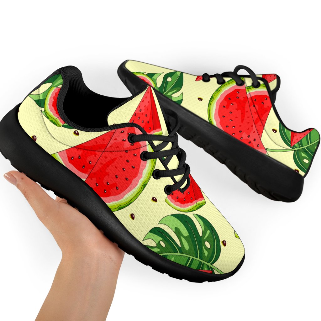 Cute Tropical Watermelon Pattern Print Sport Shoes GearFrost
