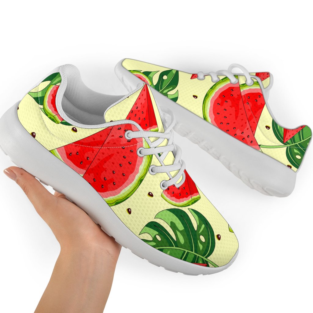 Cute Tropical Watermelon Pattern Print Sport Shoes GearFrost