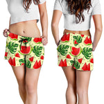 Cute Tropical Watermelon Pattern Print Women's Shorts