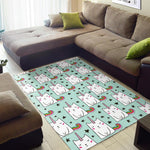 Cute Unicorn Cat Pattern Print Area Rug GearFrost