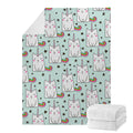 Cute Unicorn Cat Pattern Print Blanket
