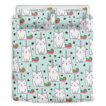 Cute Unicorn Cat Pattern Print Duvet Cover Bedding Set