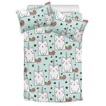 Cute Unicorn Cat Pattern Print Duvet Cover Bedding Set