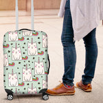 Cute Unicorn Cat Pattern Print Luggage Cover GearFrost