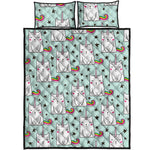 Cute Unicorn Cat Pattern Print Quilt Bed Set