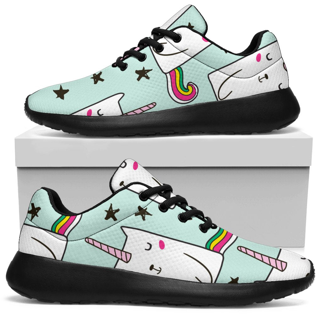 Cute Unicorn Cat Pattern Print Sport Shoes GearFrost