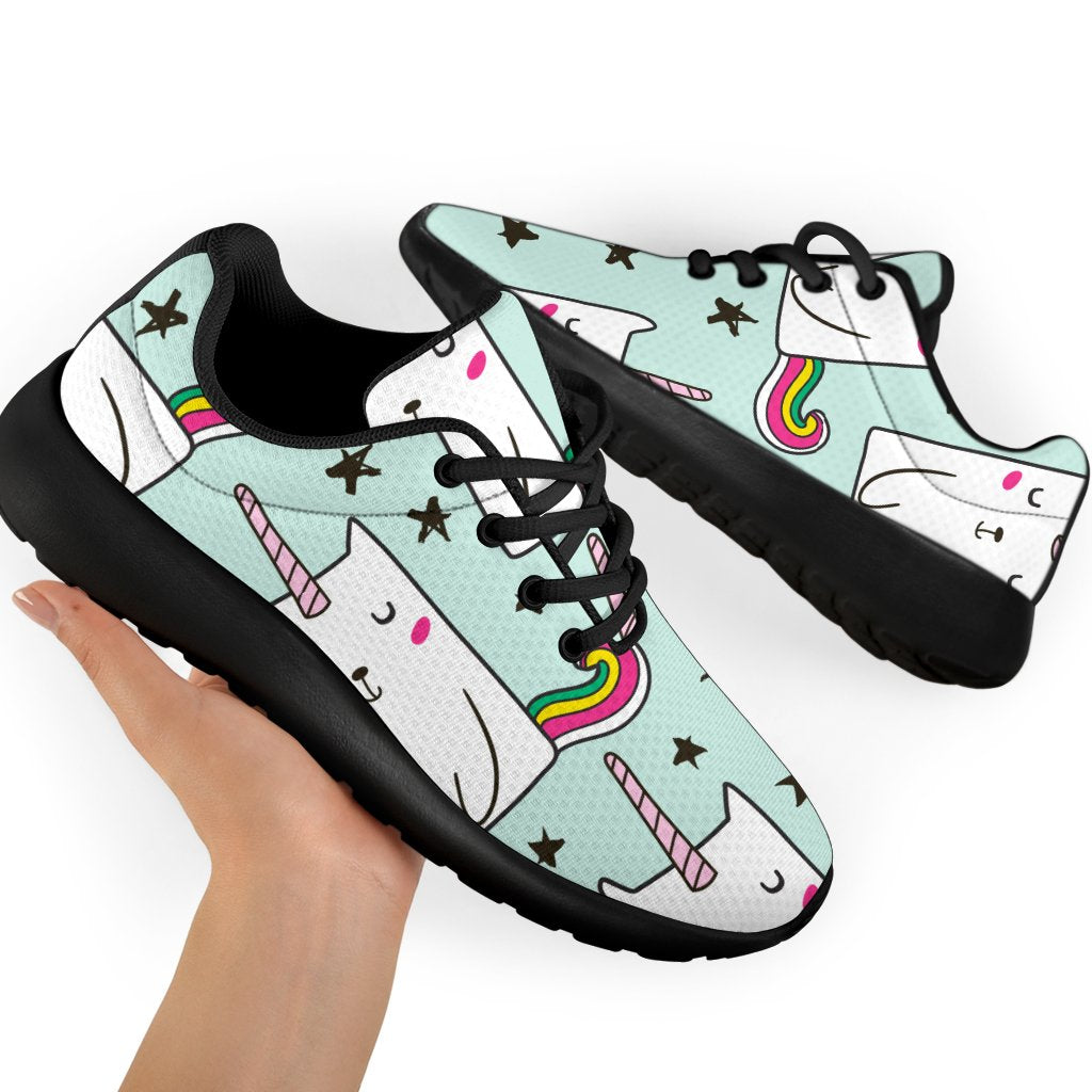 Cute Unicorn Cat Pattern Print Sport Shoes GearFrost