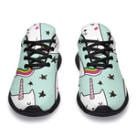 Cute Unicorn Cat Pattern Print Sport Shoes GearFrost