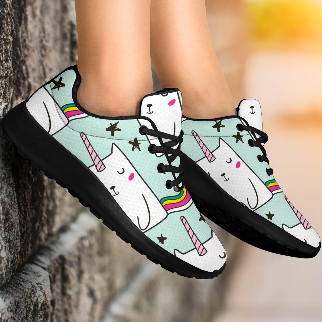 Cute Unicorn Cat Pattern Print Sport Shoes GearFrost