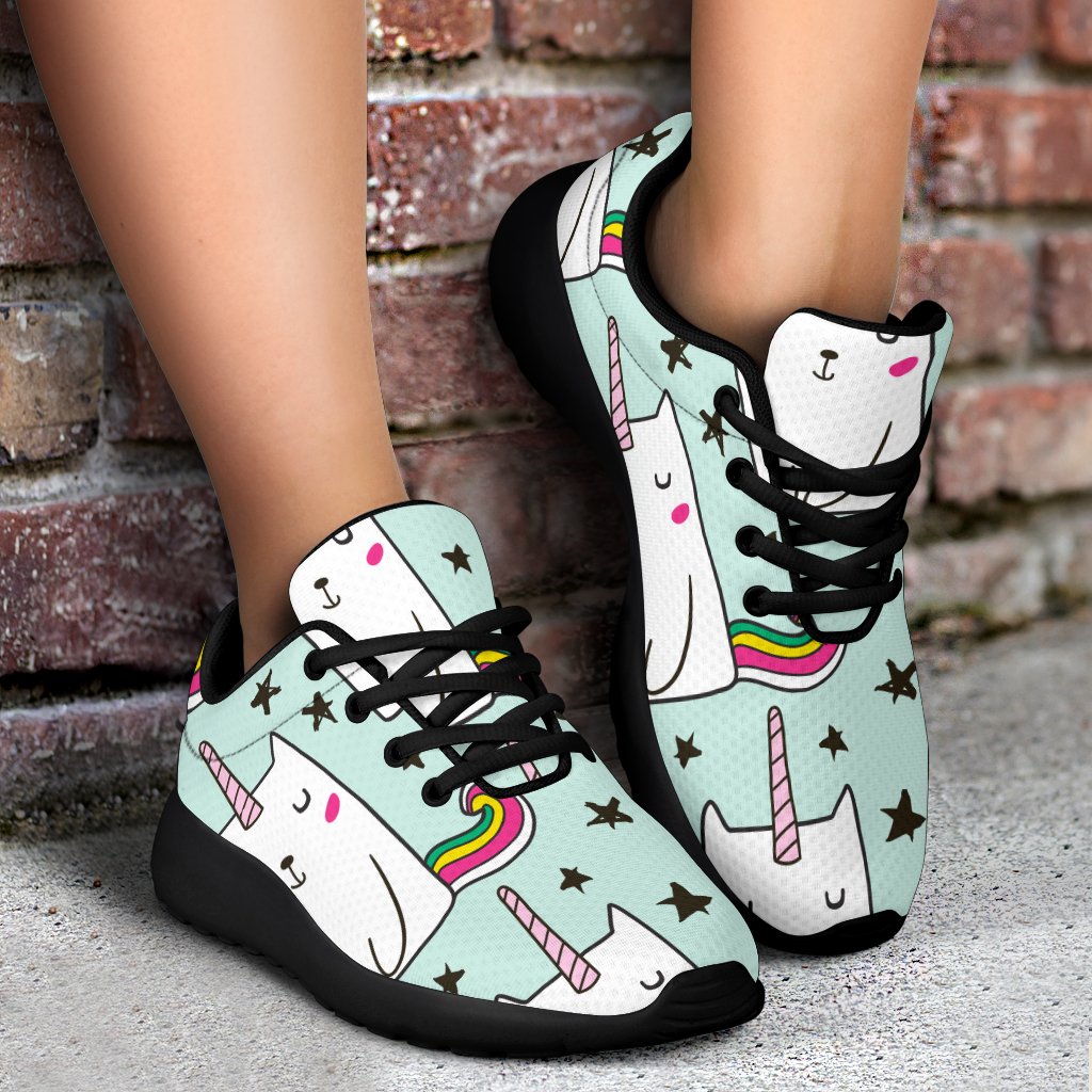 Cute Unicorn Cat Pattern Print Sport Shoes GearFrost