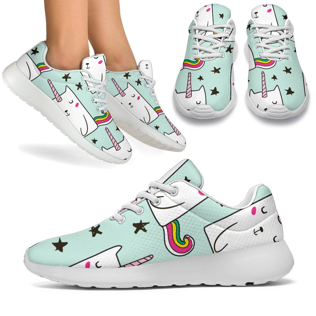 Cute Unicorn Cat Pattern Print Sport Shoes GearFrost