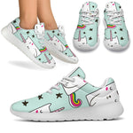 Cute Unicorn Cat Pattern Print Sport Shoes GearFrost
