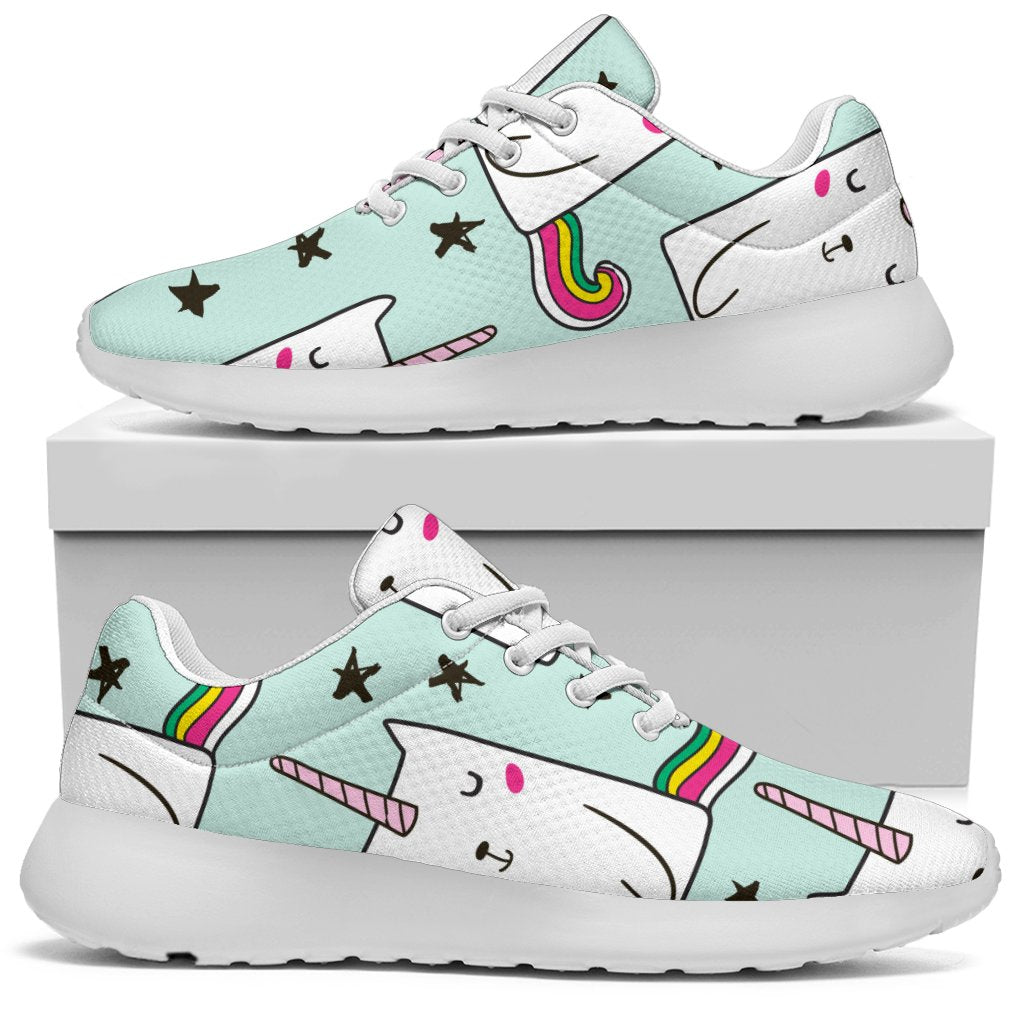 Cute Unicorn Cat Pattern Print Sport Shoes GearFrost