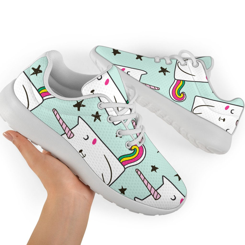 Cute Unicorn Cat Pattern Print Sport Shoes GearFrost