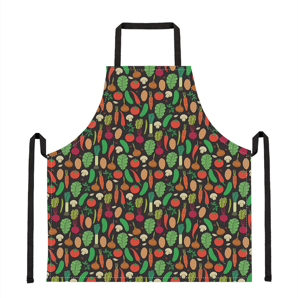 Cute Vegan Pattern Print Apron