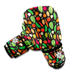 Cute Vegan Pattern Print Boxing Gloves