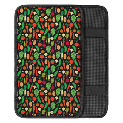 Cute Vegan Pattern Print Car Center Console Cover