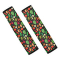 Cute Vegan Pattern Print Car Seat Belt Covers