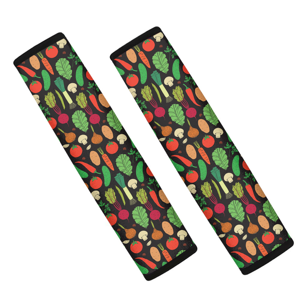 Cute Vegan Pattern Print Car Seat Belt Covers