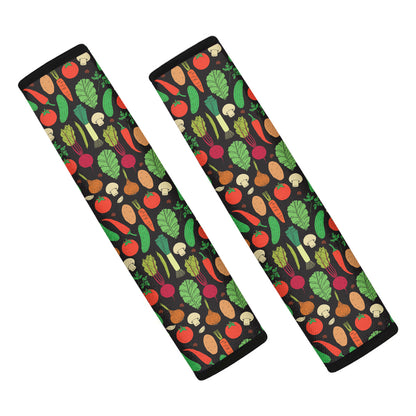 Cute Vegan Pattern Print Car Seat Belt Covers