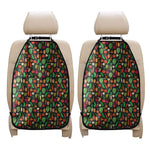 Cute Vegan Pattern Print Car Seat Organizers