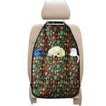 Cute Vegan Pattern Print Car Seat Organizers