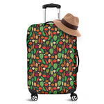 Cute Vegan Pattern Print Luggage Cover