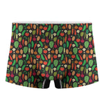 Cute Vegan Pattern Print Men's Boxer Briefs