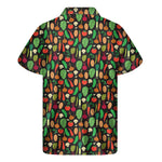 Cute Vegan Pattern Print Men's Short Sleeve Shirt